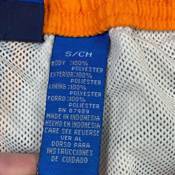 OP Swim Trunks Hibiscus Size Small Gray Orange - Picture 5 of 7